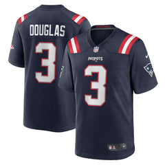 Demario Douglas New England Patriots Game Jersey - Navy - Nike