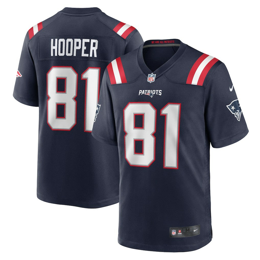 Austin Hooper New England Patriots Game Jersey - Navy - Nike