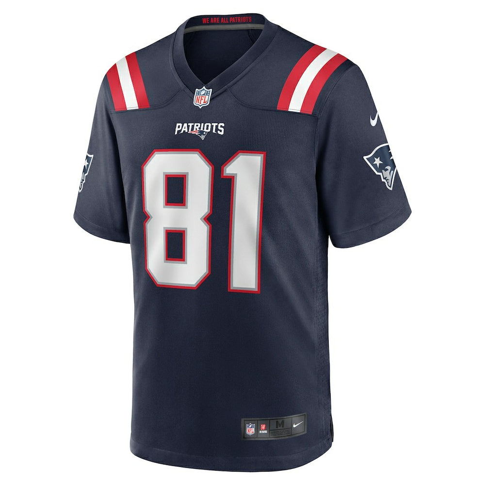 Austin Hooper New England Patriots Game Jersey - Navy - Nike