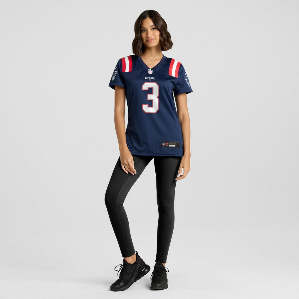 Demario Douglas New England Patriots Women's Game Jersey - Navy - Nike