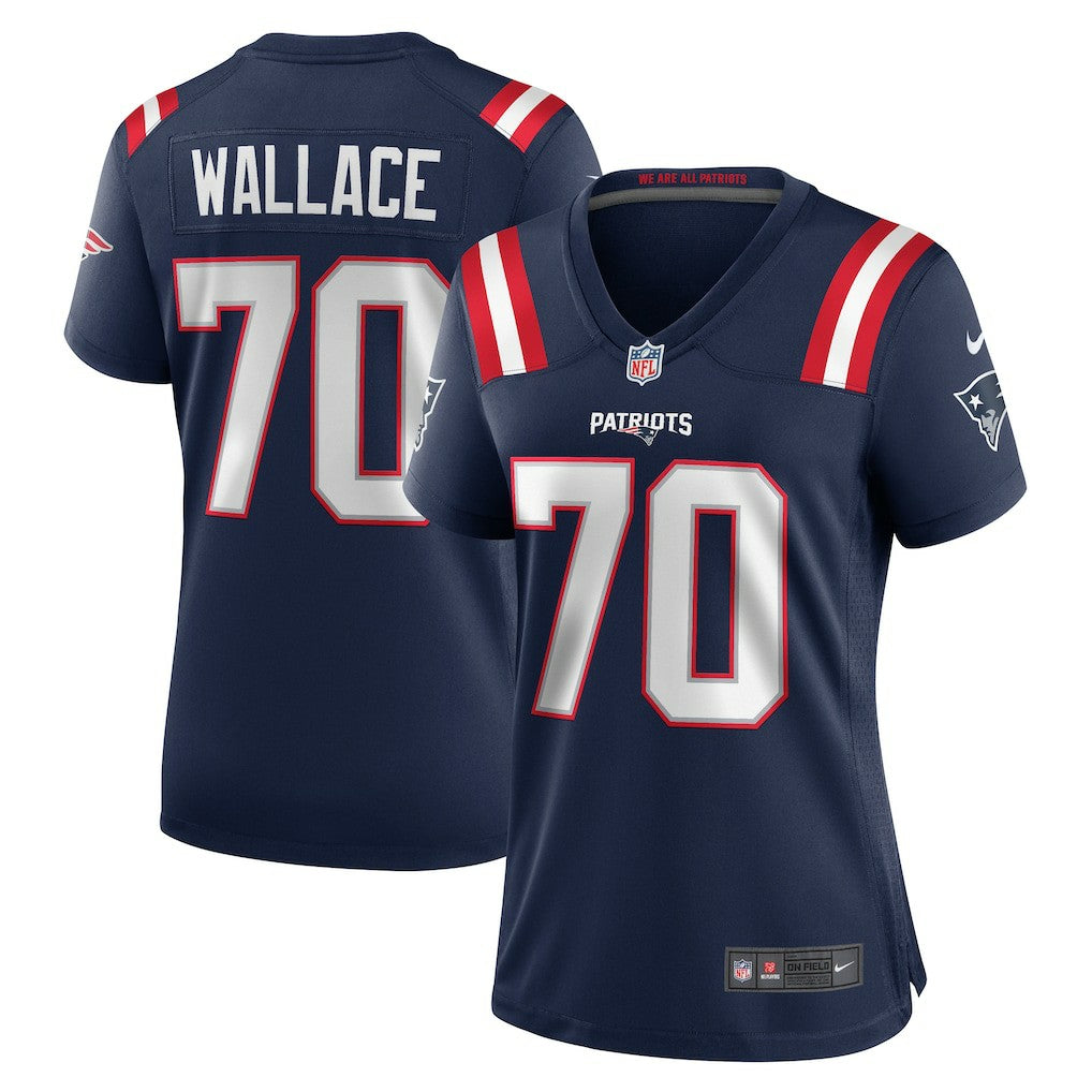 Caedan Wallace New England Patriots Women's Game Jersey - Navy - Nike