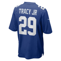 Tyrone Tracy Jr. New York Giants Team Game Jersey - Royal - Nike