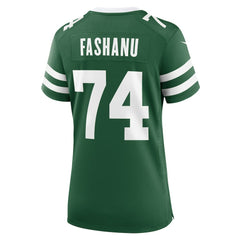 Olu Fashanu New York Jets Women's Game Jersey - Legacy Green - Nike
