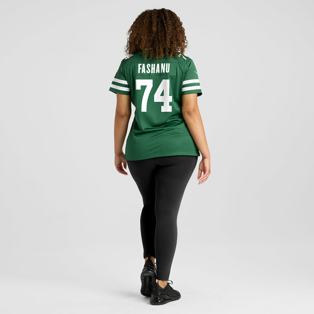 Olu Fashanu New York Jets Women's Game Jersey - Legacy Green - Nike