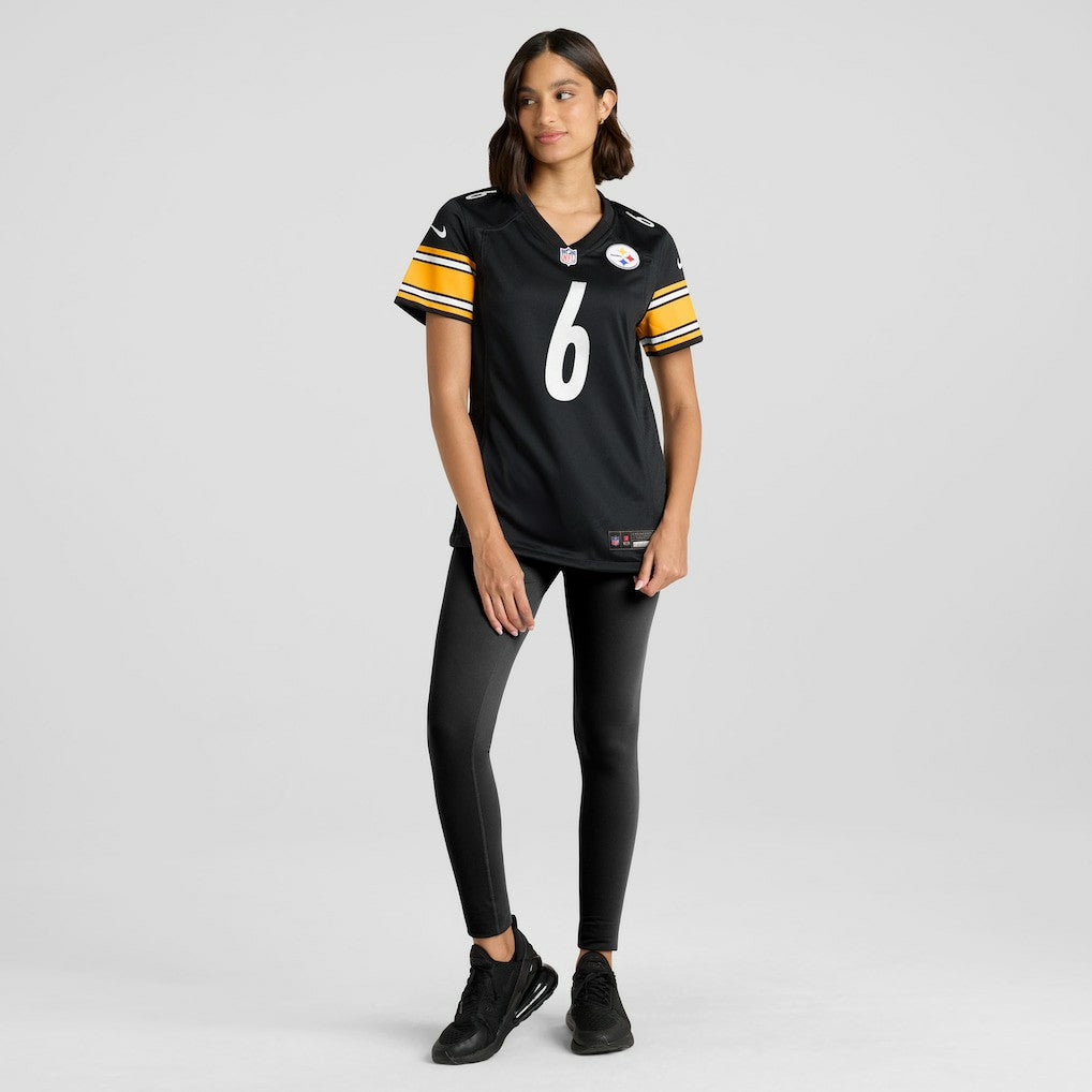 Patrick Queen Pittsburgh Steelers Women's Team Game Jersey - Black - Nike