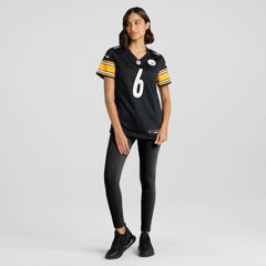 Patrick Queen Pittsburgh Steelers Women's Team Game Jersey - Black - Nike