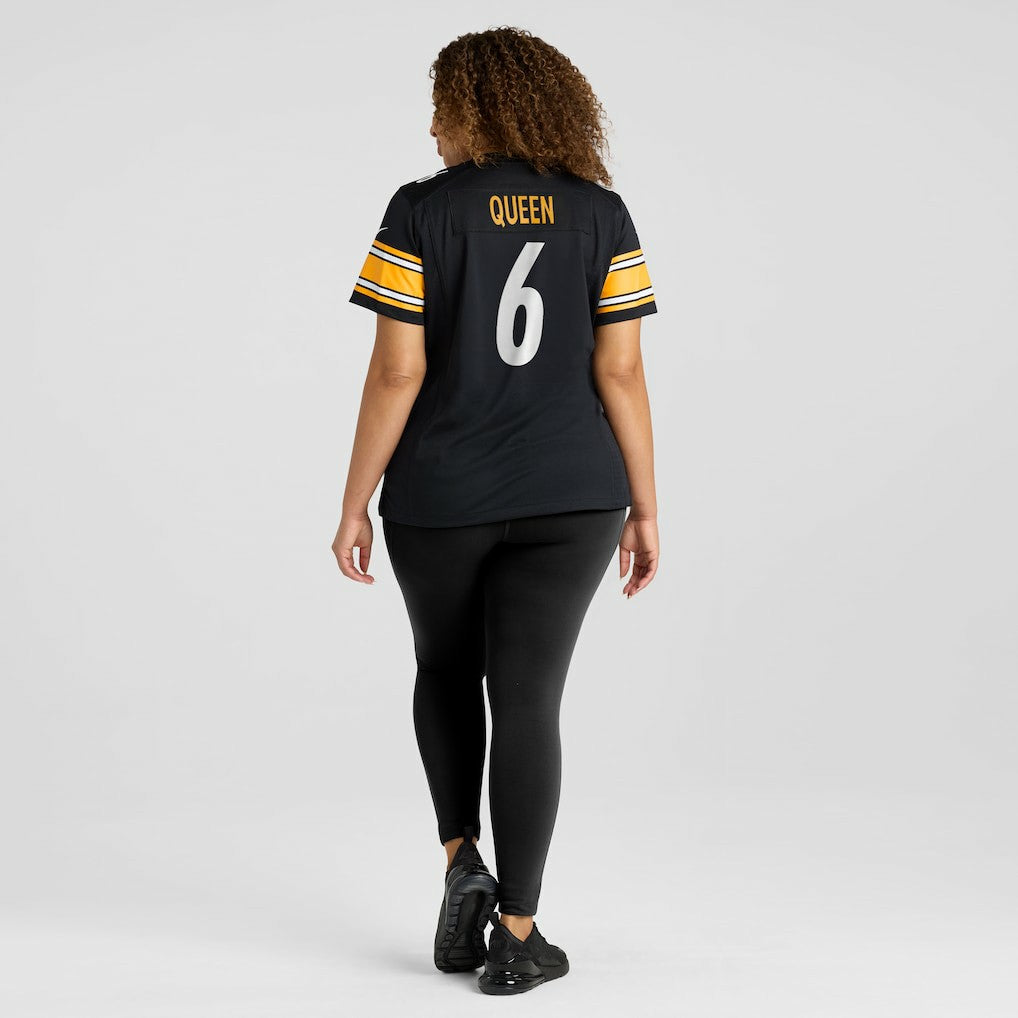 Patrick Queen Pittsburgh Steelers Women's Team Game Jersey - Black - Nike