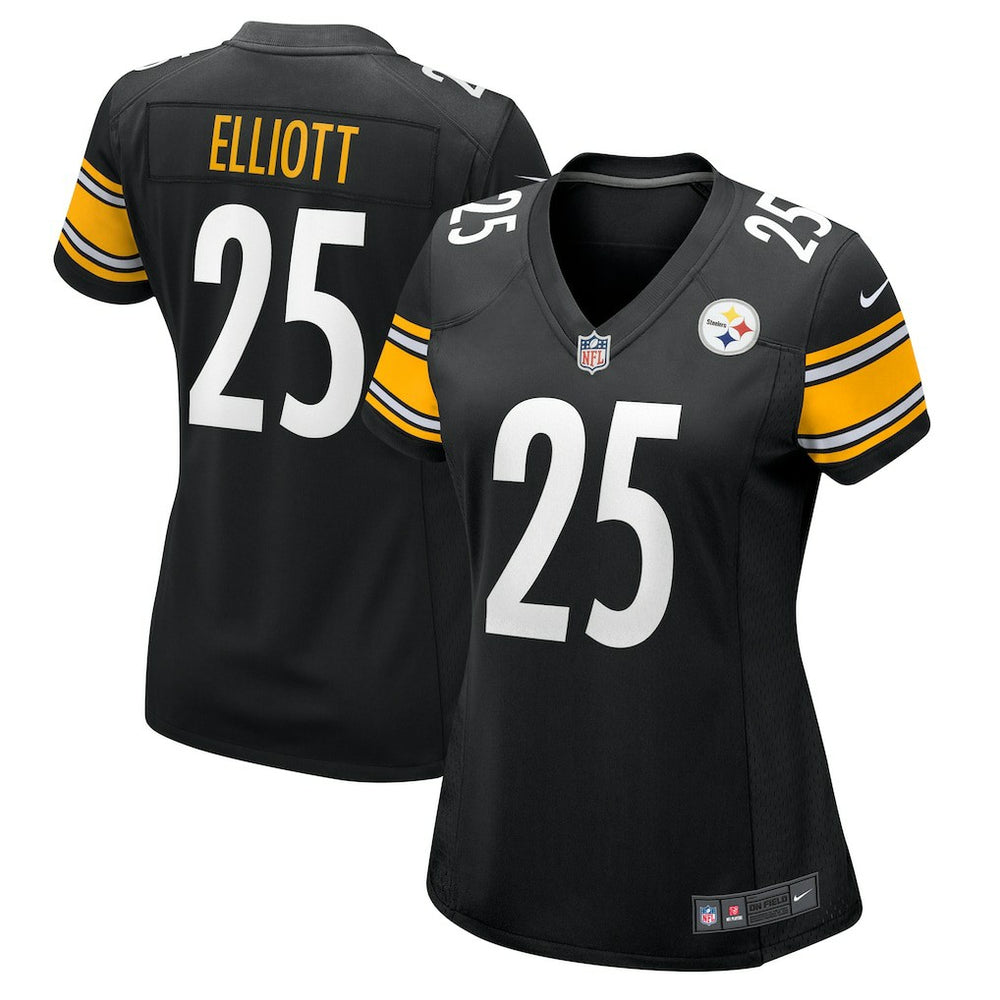DeShon Elliott Pittsburgh Steelers Women's Team Game Jersey - Black - Nike
