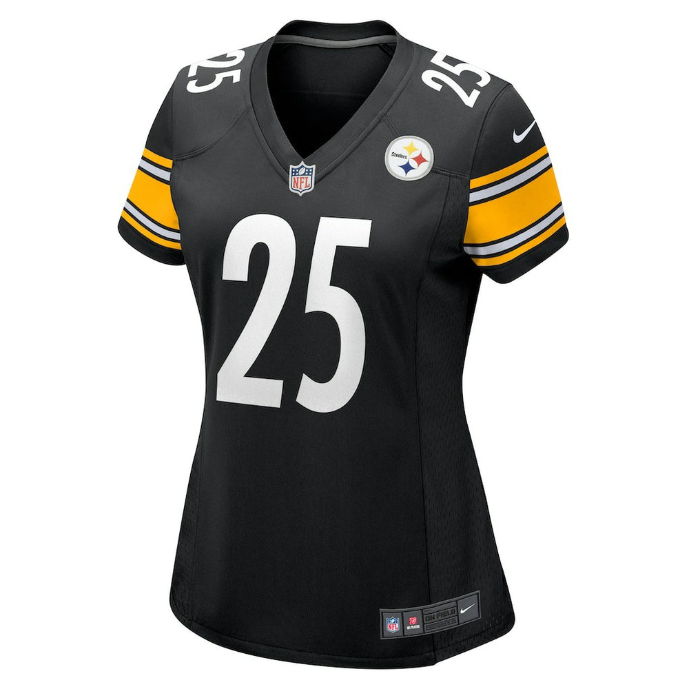 DeShon Elliott Pittsburgh Steelers Women's Team Game Jersey - Black - Nike