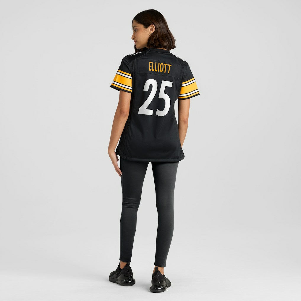 DeShon Elliott Pittsburgh Steelers Women's Team Game Jersey - Black - Nike