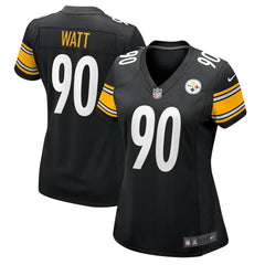 T.J. Watt Pittsburgh Steelers Women's Team Game Jersey - Black - Nike