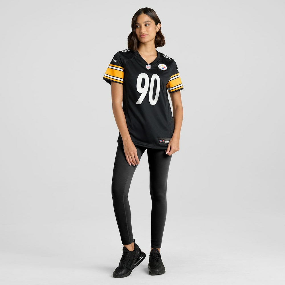 T.J. Watt Pittsburgh Steelers Women's Team Game Jersey - Black - Nike