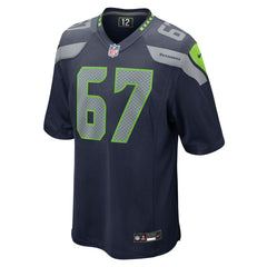 Charles Cross Seattle Seahawks Game Jersey - College Navy - Nike