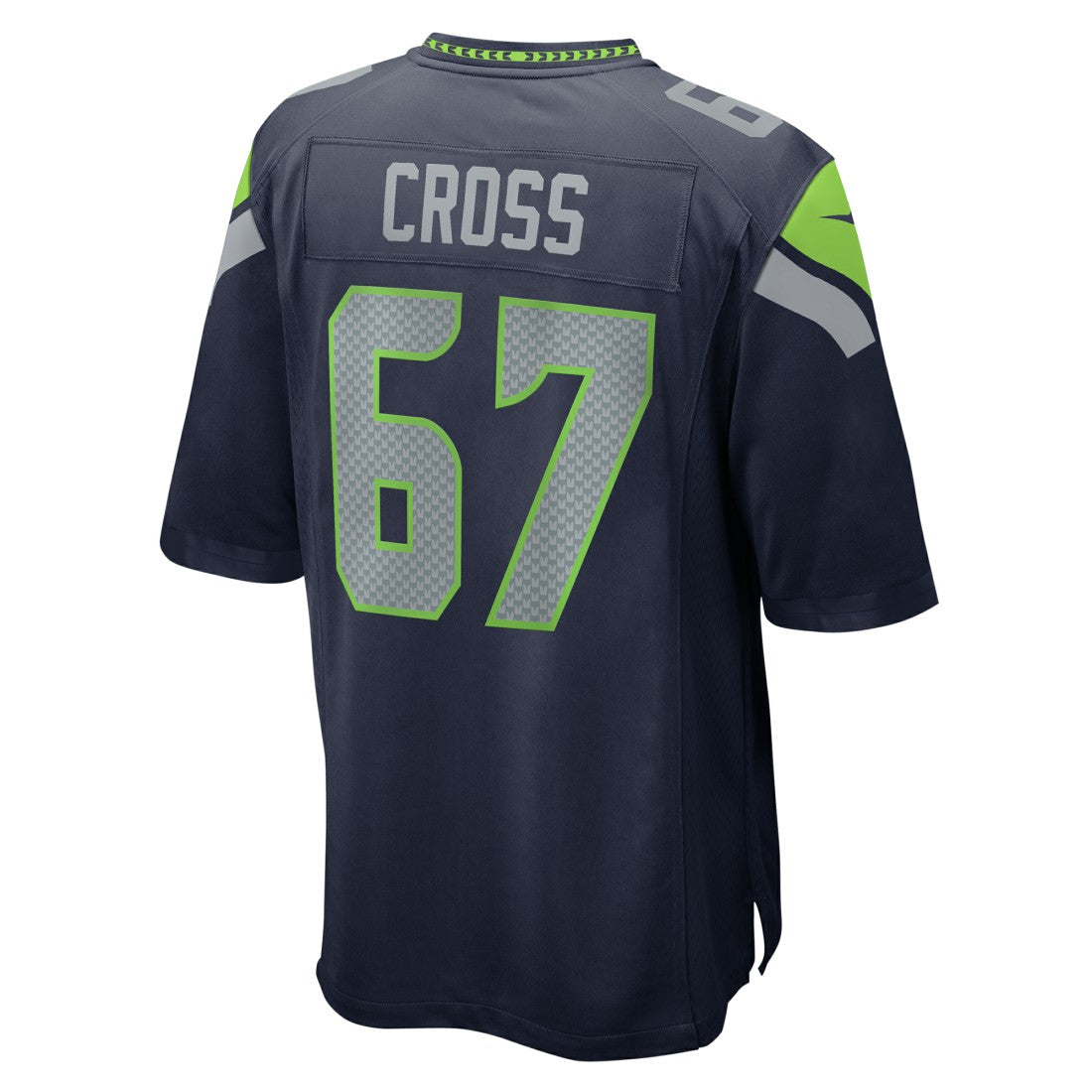 Charles Cross Seattle Seahawks Game Jersey - College Navy - Nike