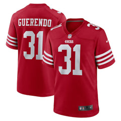 Isaac Guerendo San Francisco 49ers Game Jersey - Scarlet - Nike