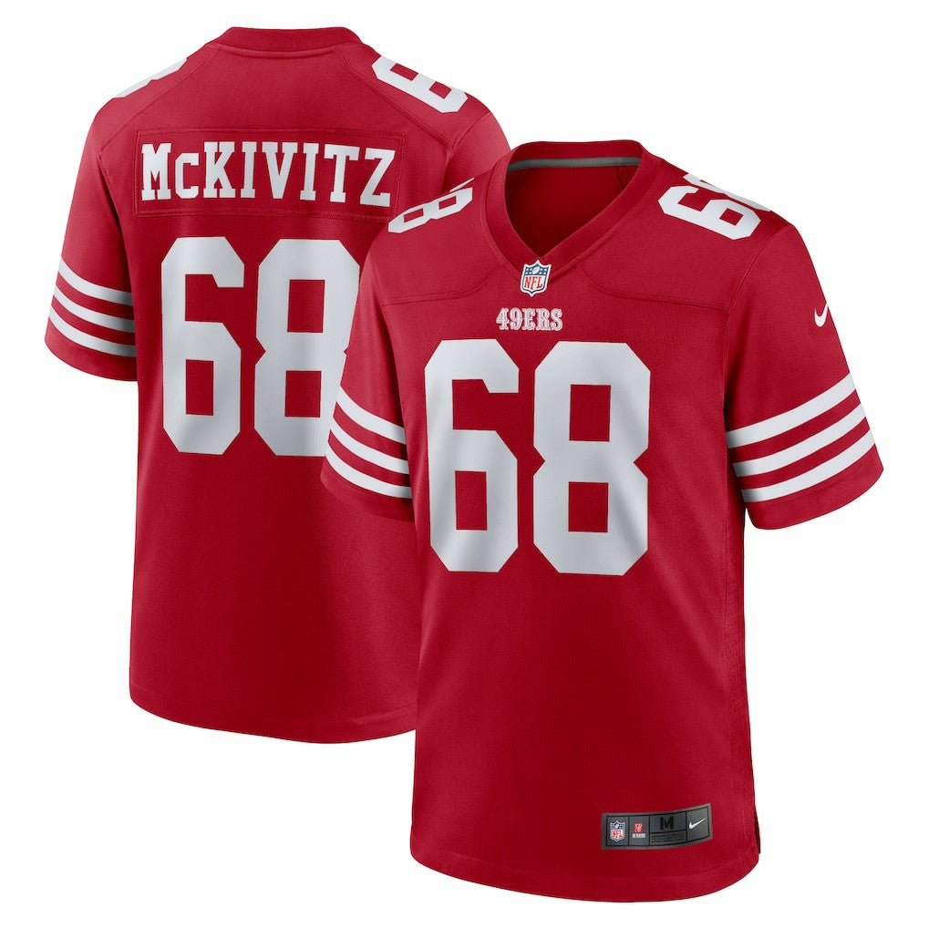 Colton McKivitz San Francisco 49ers Game Jersey - Scarlet - Nike