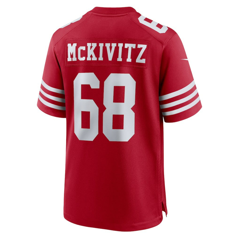 Colton McKivitz San Francisco 49ers Game Jersey - Scarlet - Nike