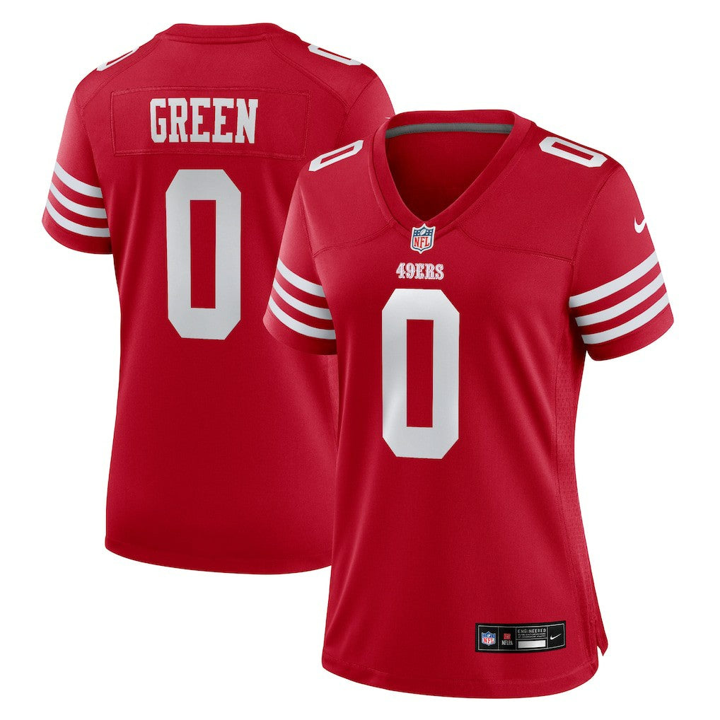 Renardo Green San Francisco 49ers Women's Team Game Jersey - Scarlet - Nike