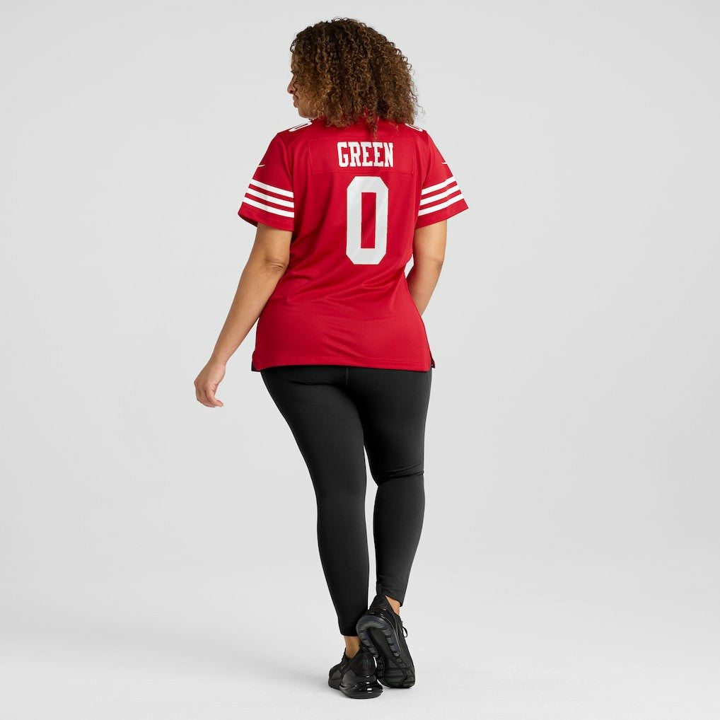 Renardo Green San Francisco 49ers Women's Team Game Jersey - Scarlet - Nike
