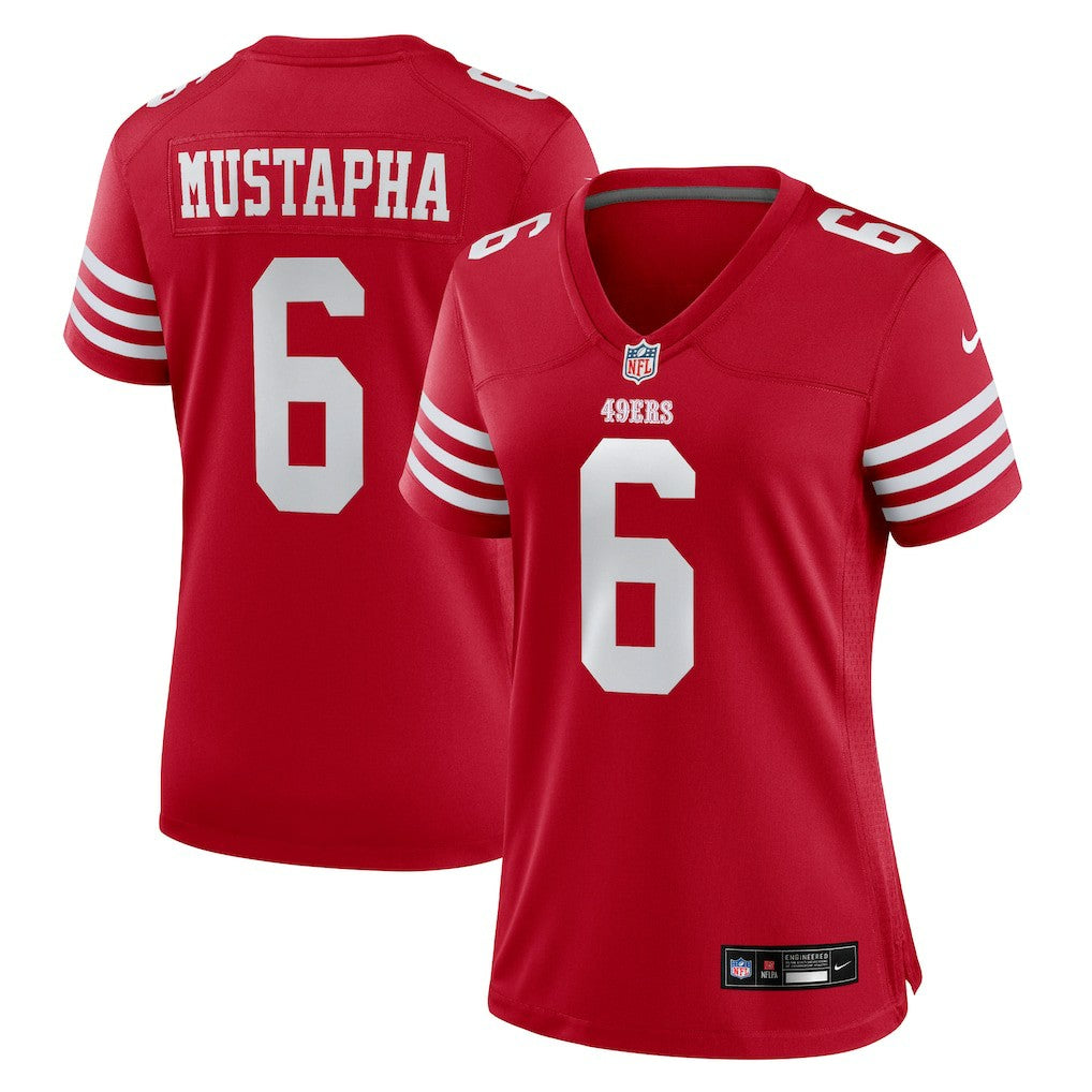 Malik Mustapha San Francisco 49ers Women's Team Game Jersey - Scarlet - Nike