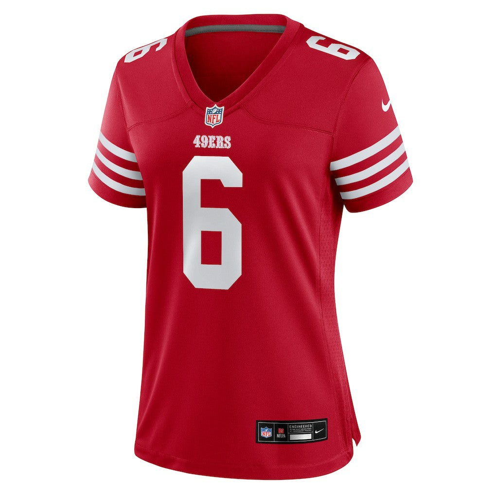 Malik Mustapha San Francisco 49ers Women's Team Game Jersey - Scarlet - Nike