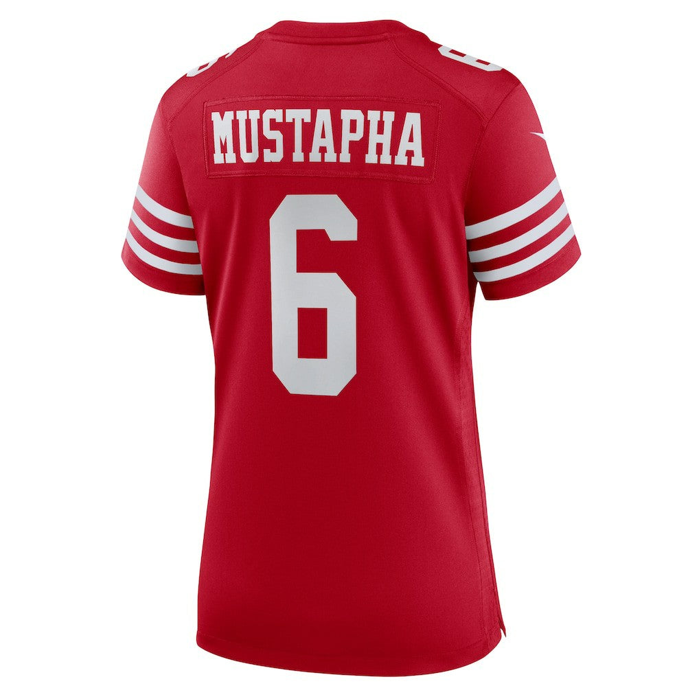 Malik Mustapha San Francisco 49ers Women's Team Game Jersey - Scarlet - Nike