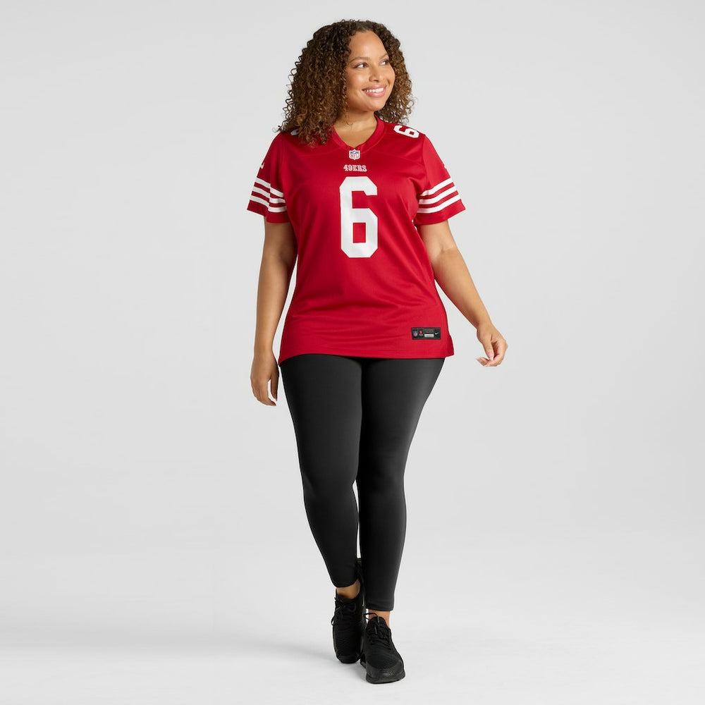 Malik Mustapha San Francisco 49ers Women's Team Game Jersey - Scarlet - Nike
