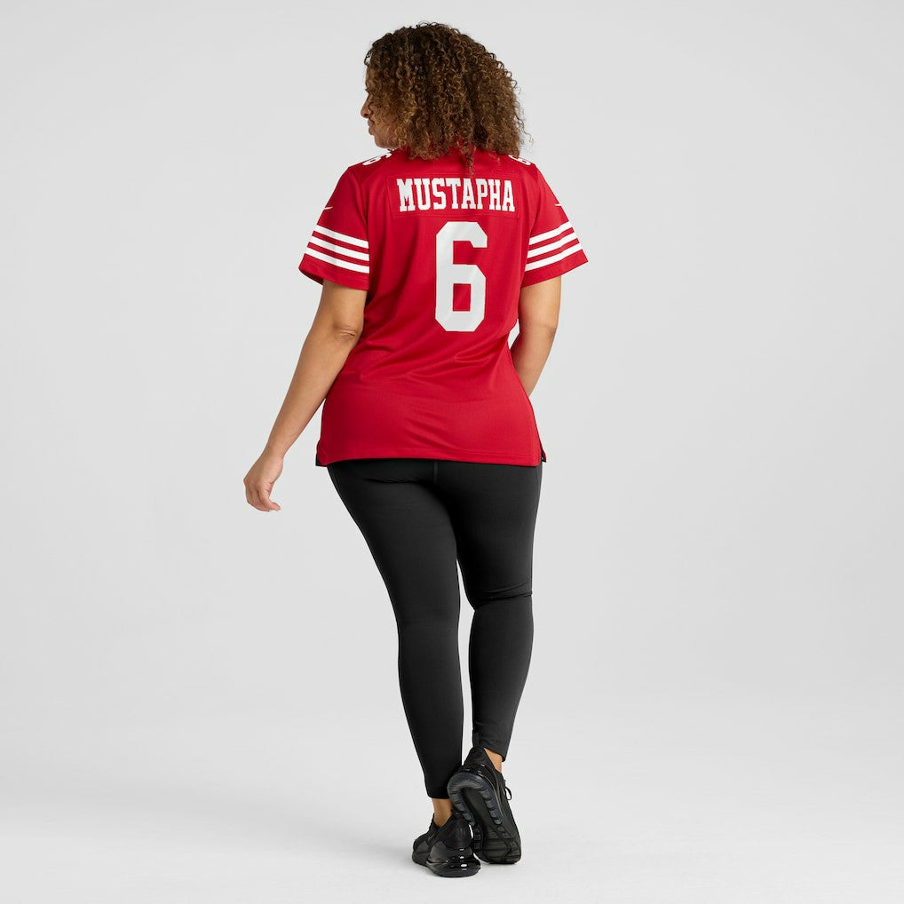 Malik Mustapha San Francisco 49ers Women's Team Game Jersey - Scarlet - Nike