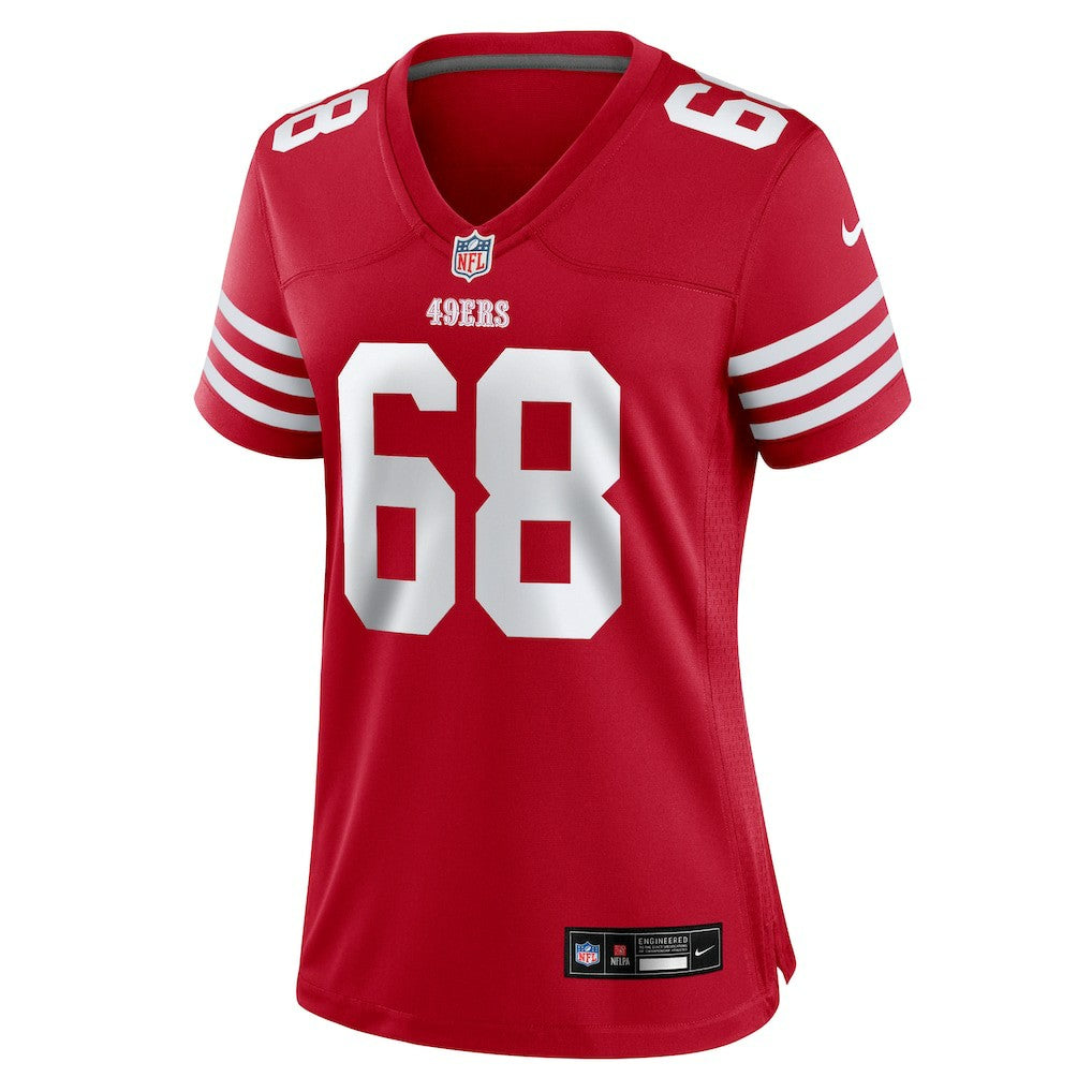 Colton McKivitz San Francisco 49ers Women's Team Game Jersey - Scarlet - Nike