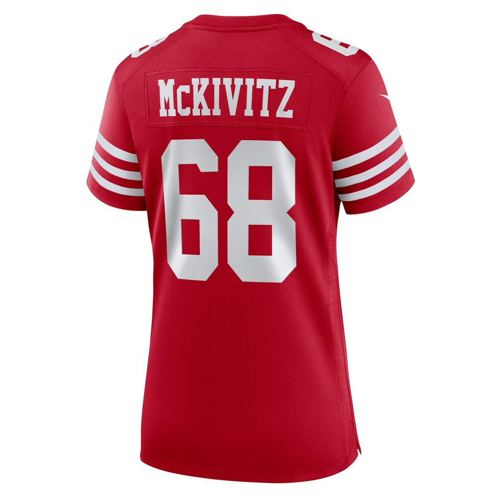 Colton McKivitz San Francisco 49ers Women's Team Game Jersey - Scarlet - Nike