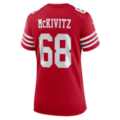 Colton McKivitz San Francisco 49ers Women's Team Game Jersey - Scarlet - Nike