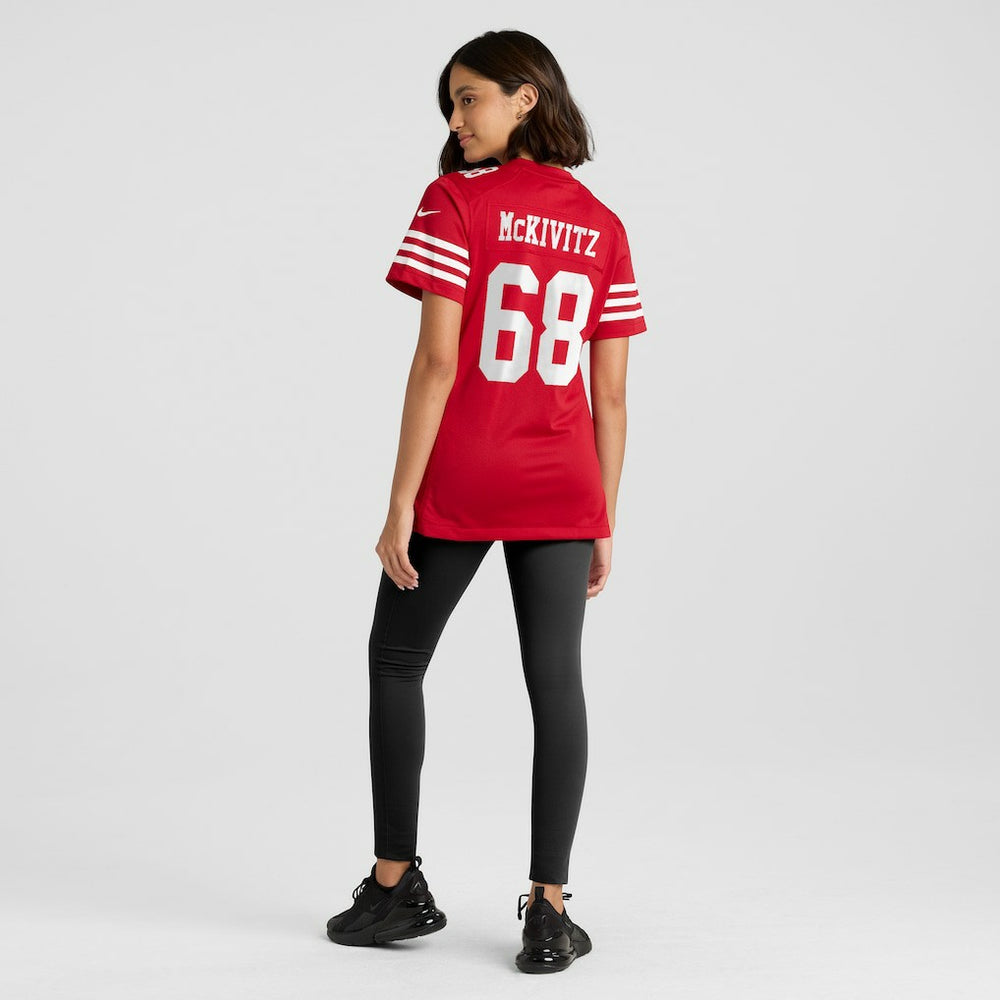 Colton McKivitz San Francisco 49ers Women's Team Game Jersey - Scarlet - Nike