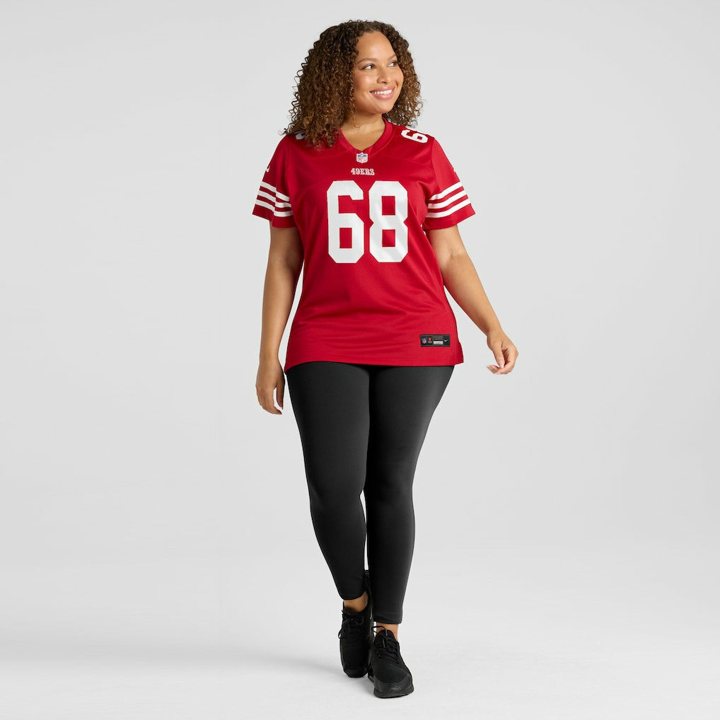 Colton McKivitz San Francisco 49ers Women's Team Game Jersey - Scarlet - Nike