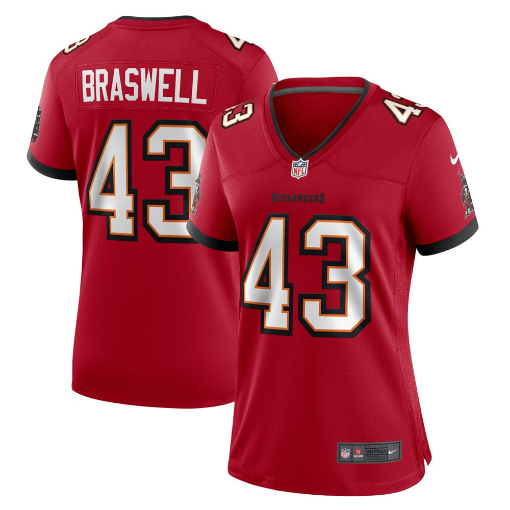Chris Braswell Tampa Bay Buccaneers Women's Team Game Jersey - Red - Nike