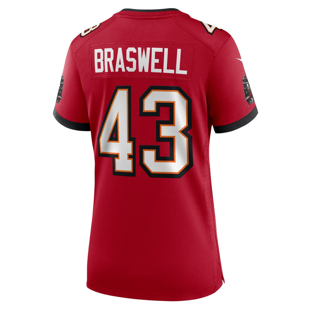 Chris Braswell Tampa Bay Buccaneers Women's Team Game Jersey - Red - Nike