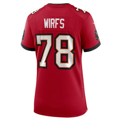 Tristan Wirfs Tampa Bay Buccaneers Women's Team Game Jersey - Red - Nike