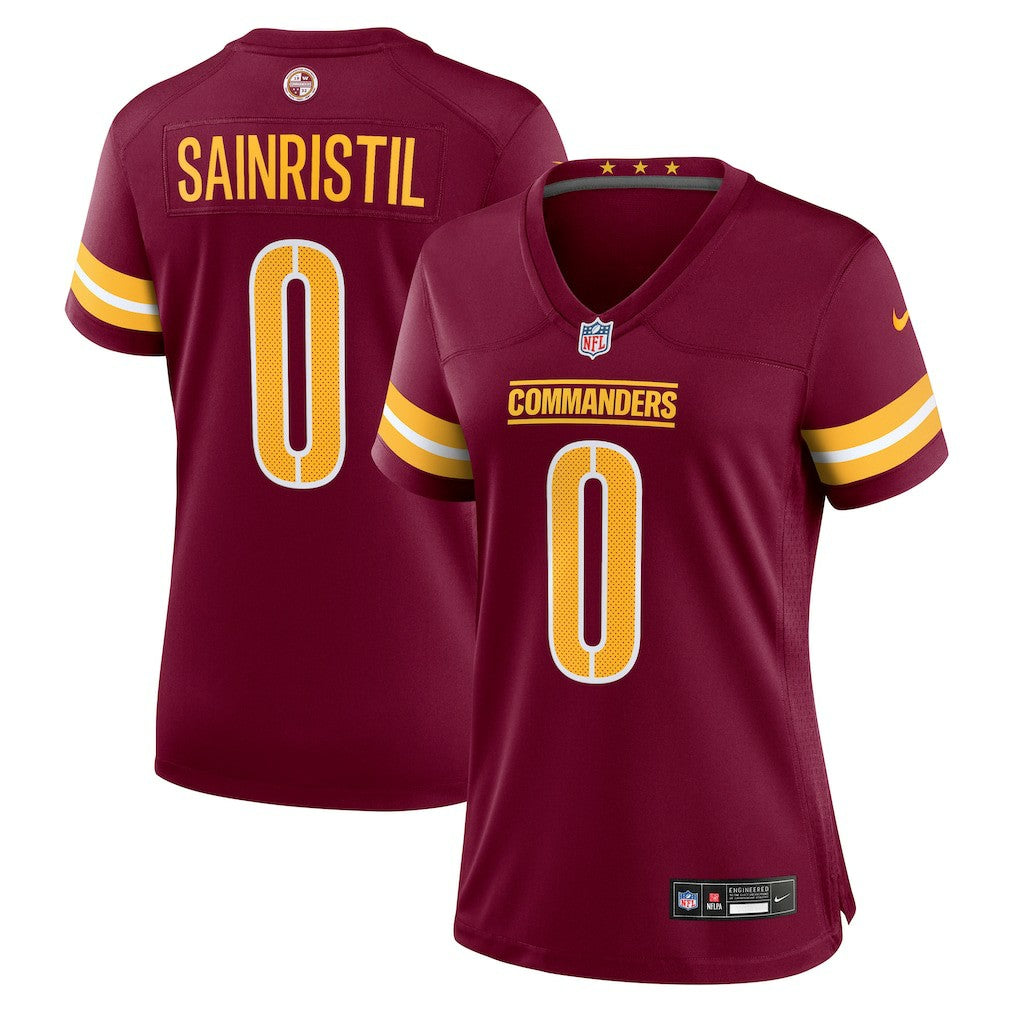 Mike Sainristil Washington Commanders Women's Team Game Jersey - Burgundy - Nike