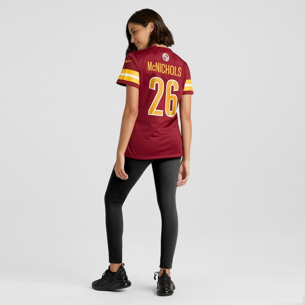 Jeremy McNichols Washington Commanders Women's Team Game Jersey - Burgundy - Nike