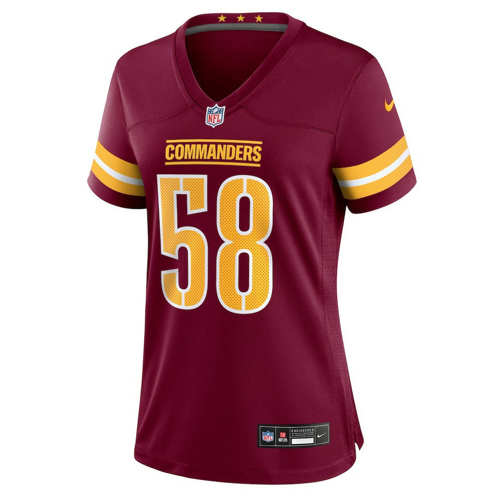 Jordan Magee Washington Commanders Women's Team Game Jersey - Burgundy - Nike