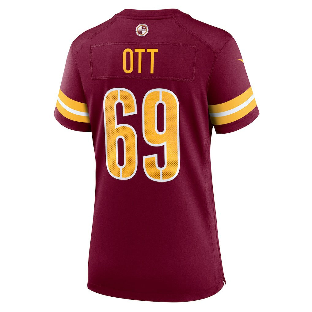 Tyler Ott Washington Commanders Women's Team Game Jersey - Burgundy - Nike