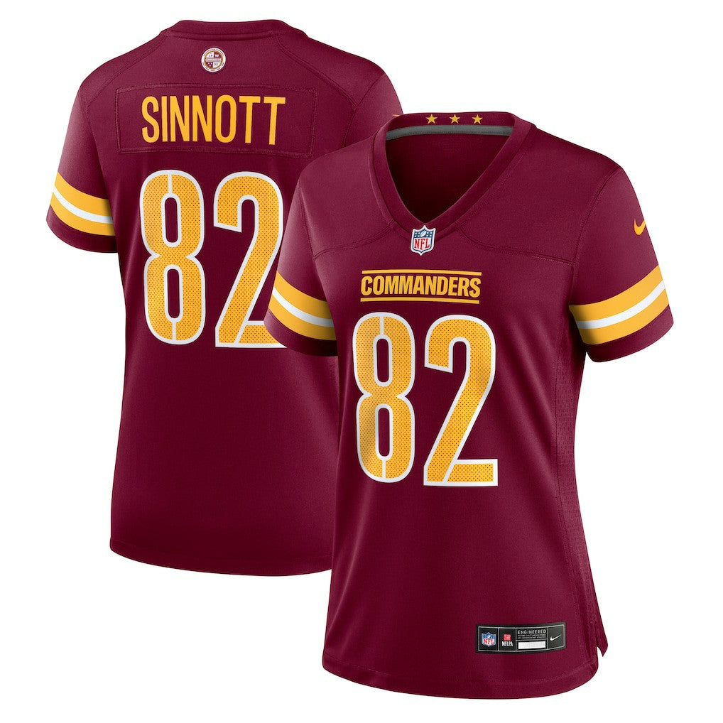 Ben Sinnott Washington Commanders Women's Team Game Jersey - Burgundy - Nike