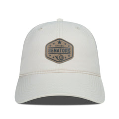 Ottawa Senators Men's Levelwear Faux Leather Patch Unstructured Adjustable Hat - Cream | NHL discount