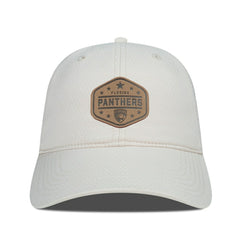 Florida Panthers Men's Levelwear Faux Leather Patch Unstructured Adjustable Hat - Cream | NHL Clearance