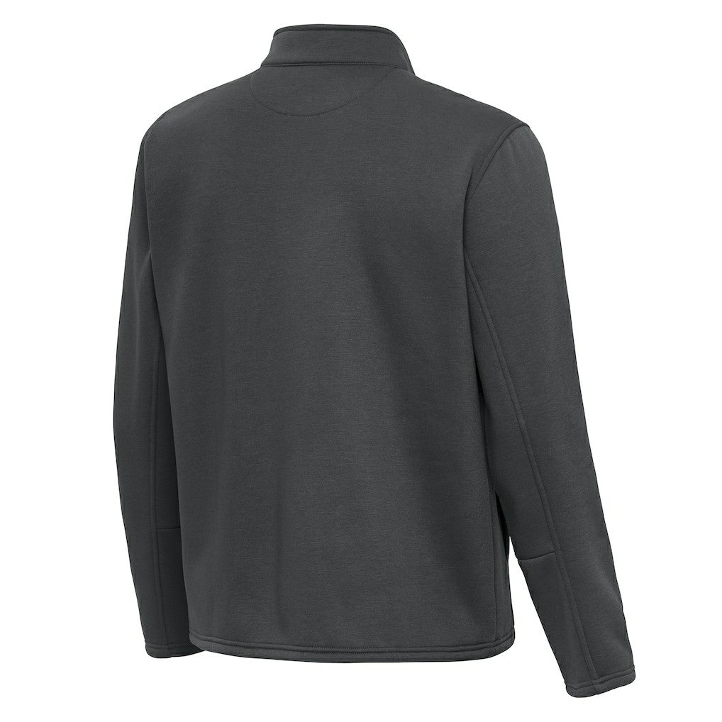 Cleveland Browns Antigua Twist Quarter-Zip Pullover Jacket - Pewter - NFL