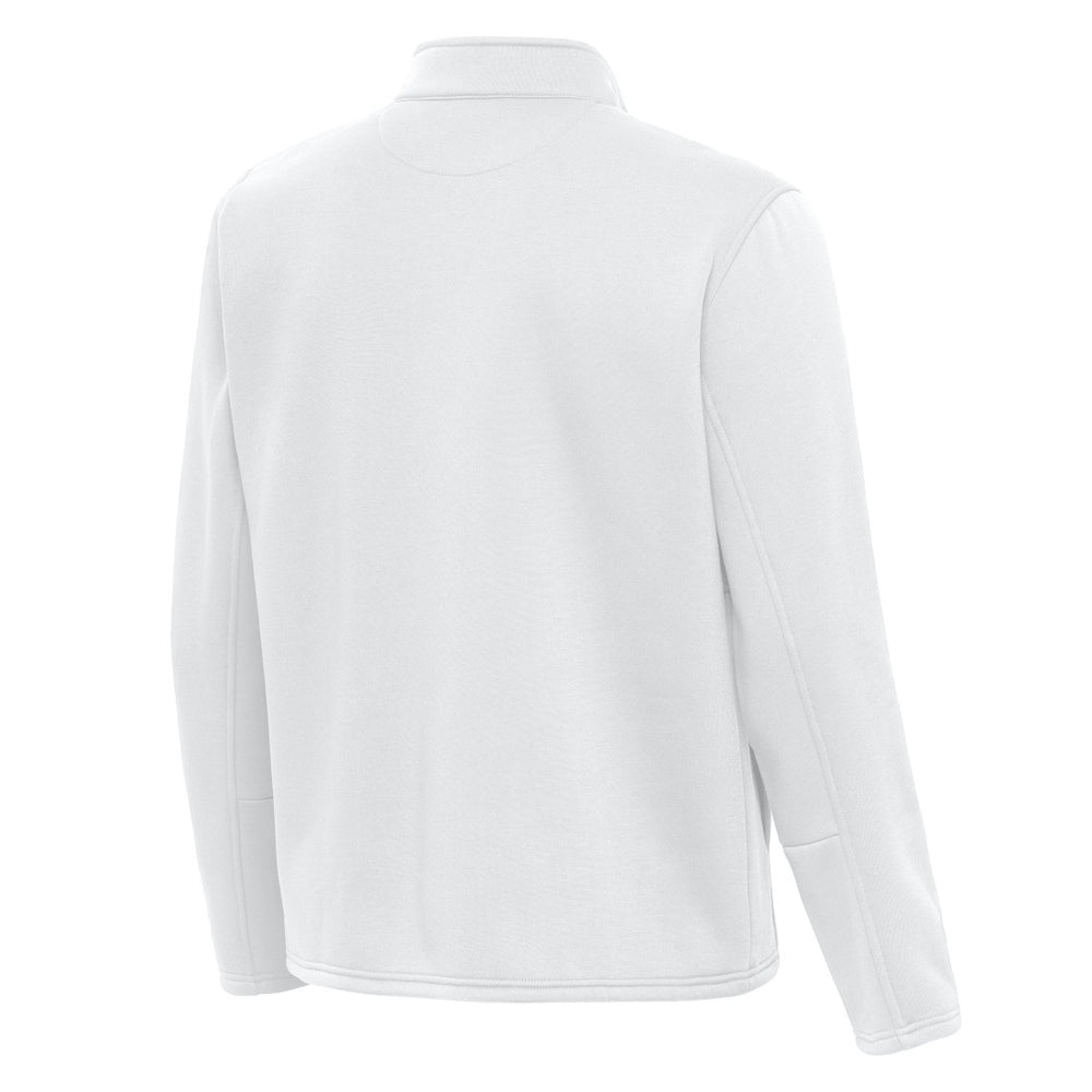Detroit Lions Antigua Twist Quarter-Zip Pullover Jacket - White - NFL