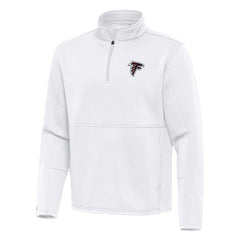 Atlanta Falcons Antigua Twist Quarter-Zip Pullover Jacket - White - NFL