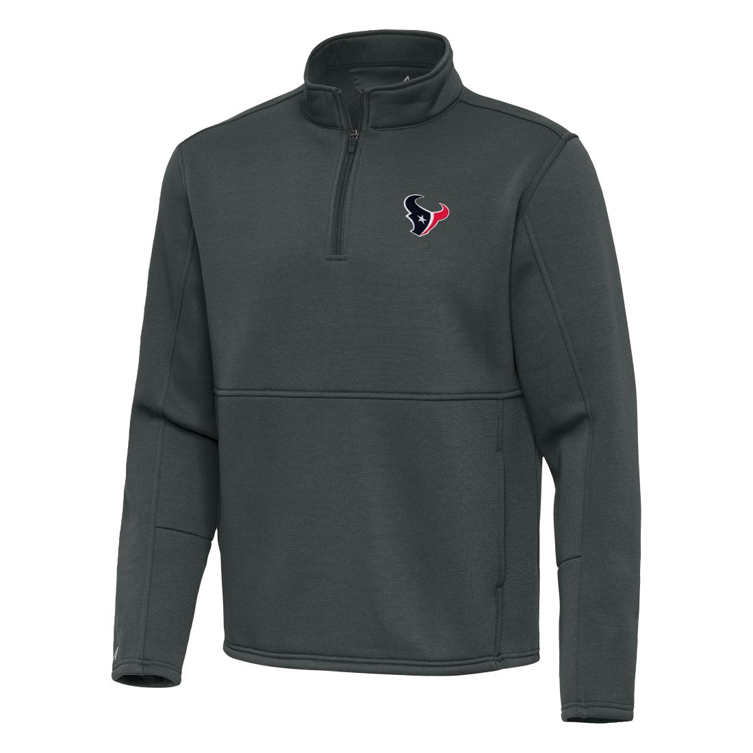 Houston Texans Antigua Twist Quarter-Zip Pullover Jacket - Pewter - NFL