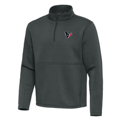 Houston Texans Antigua Twist Quarter-Zip Pullover Jacket - Pewter - NFL