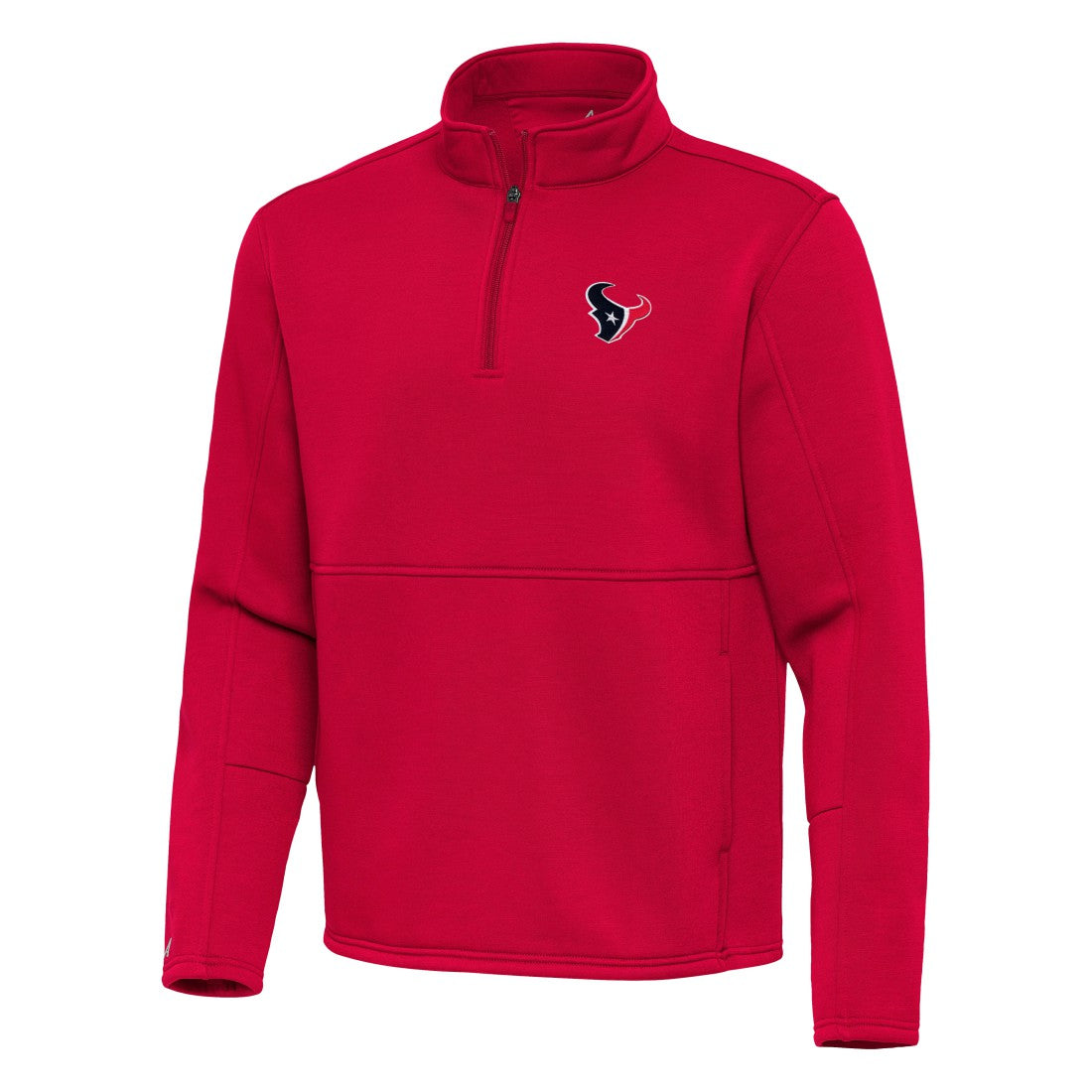 Houston Texans Antigua Twist Quarter-Zip Pullover Jacket - Red - NFL