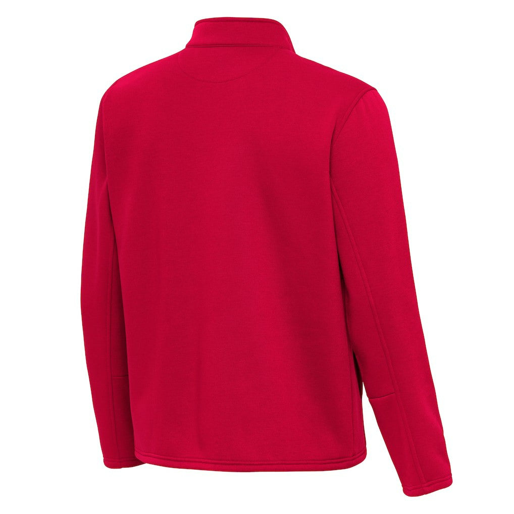 Buffalo Bills Antigua Twist Quarter-Zip Pullover Jacket - Red - NFL